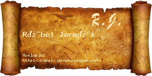 Rábel Jermák névjegykártya